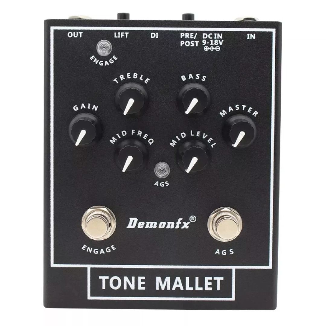  DemonFx Tone Mallet  Pedal Preamplificador Overdrive Para Bajo